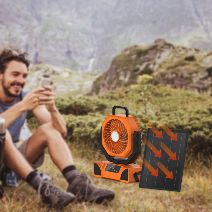 Light Up Your Life with the Outdoor Multifunctional Portable Rechargeable Lighting Fan