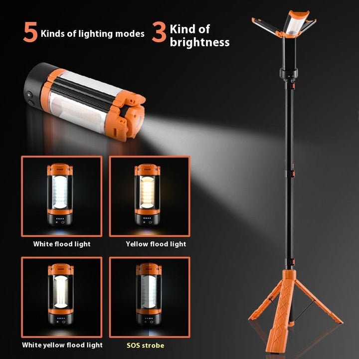 Illuminate Your Adventures with the Retractable Folding Charging Camping Lantern