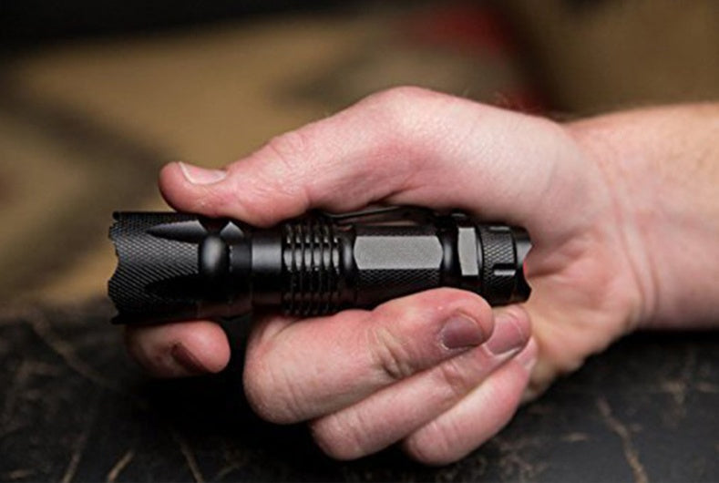 Rechargeable Mini LED Zoom High-Brightness Flashlight