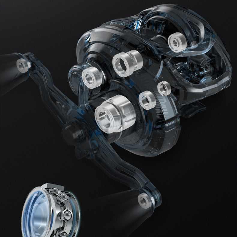 Black Pit Baitcasting Fishing Reel Compact Micro Object Wheel