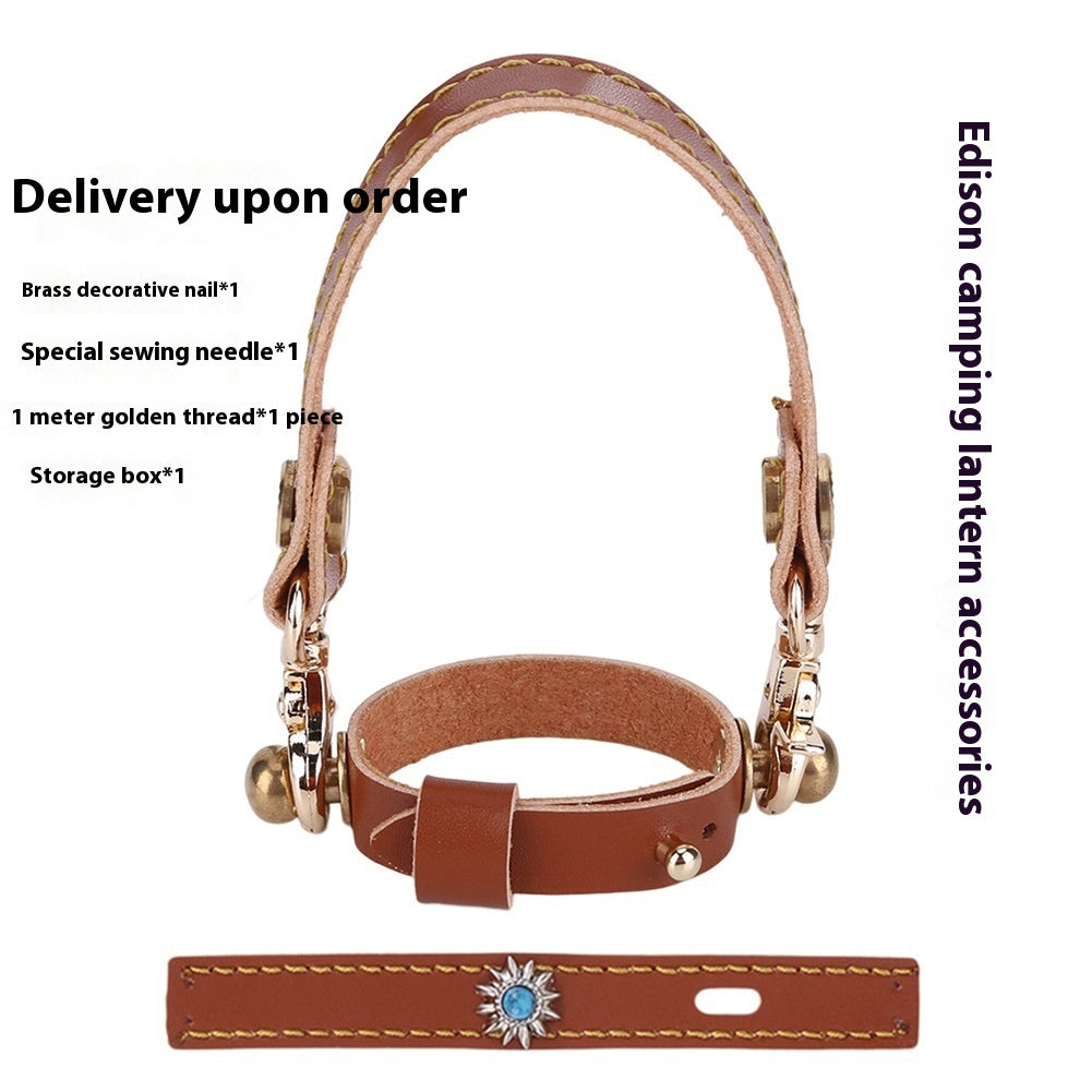 Leather Hanging Rope Set For Edison Camping Lantern
