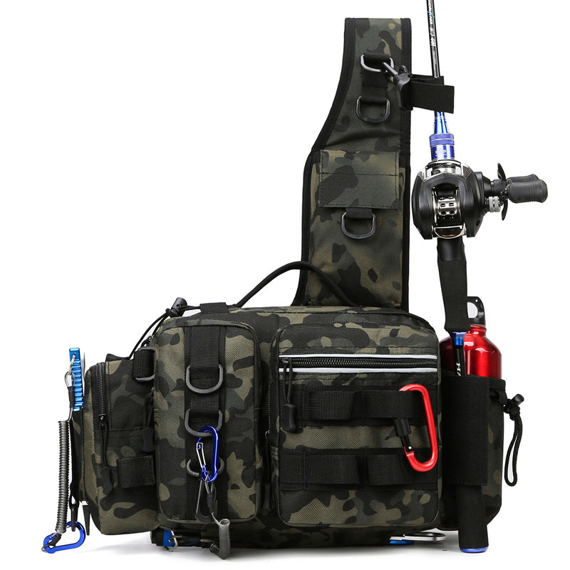 High Capacity Fishing Chest Pack Rod Storage Backpack