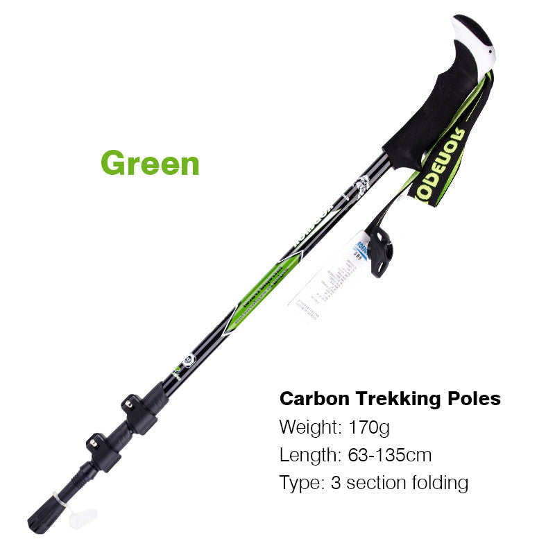 Telescopic Folding Carbon Fiber Trekking Pole