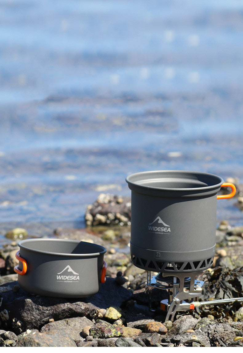 Widesea Camping Cookware Outdoor Cooking Set Travel Pot Utensils