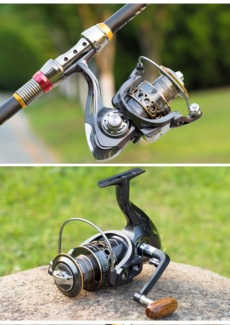 Telescopic Fishing Rod & Spinning Reel Combo Kit for Carp Fishing