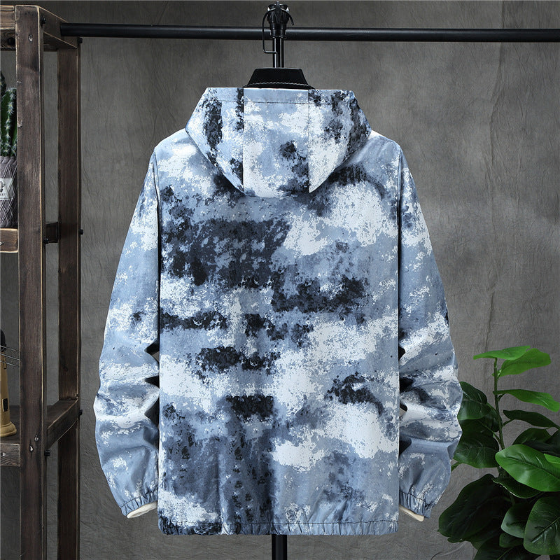 Men’s Camouflage Patchwork Jacket