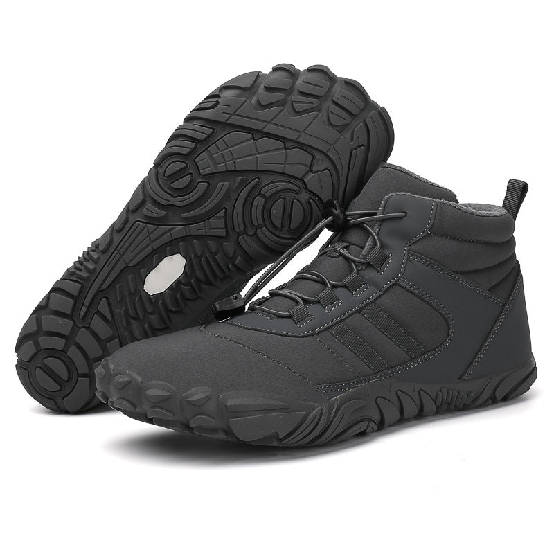 High Top Snow Boots Warm Velvet Hiking Camping Non-Slip Shoes
