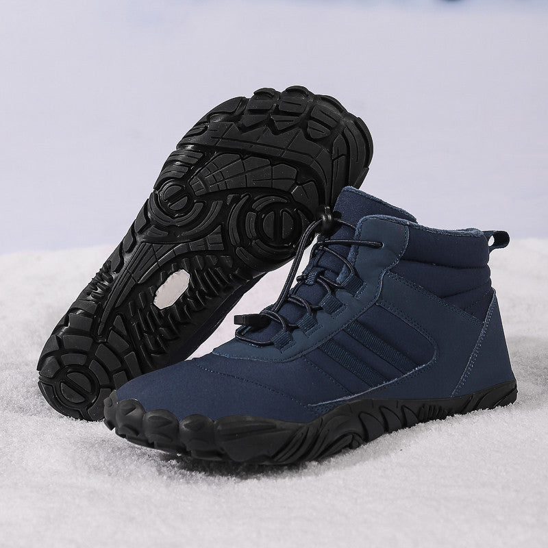 High Top Snow Boots Warm Velvet Hiking Camping Non-Slip Shoes