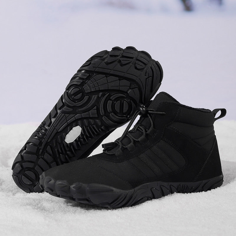 High Top Snow Boots Warm Velvet Hiking Camping Non-Slip Shoes