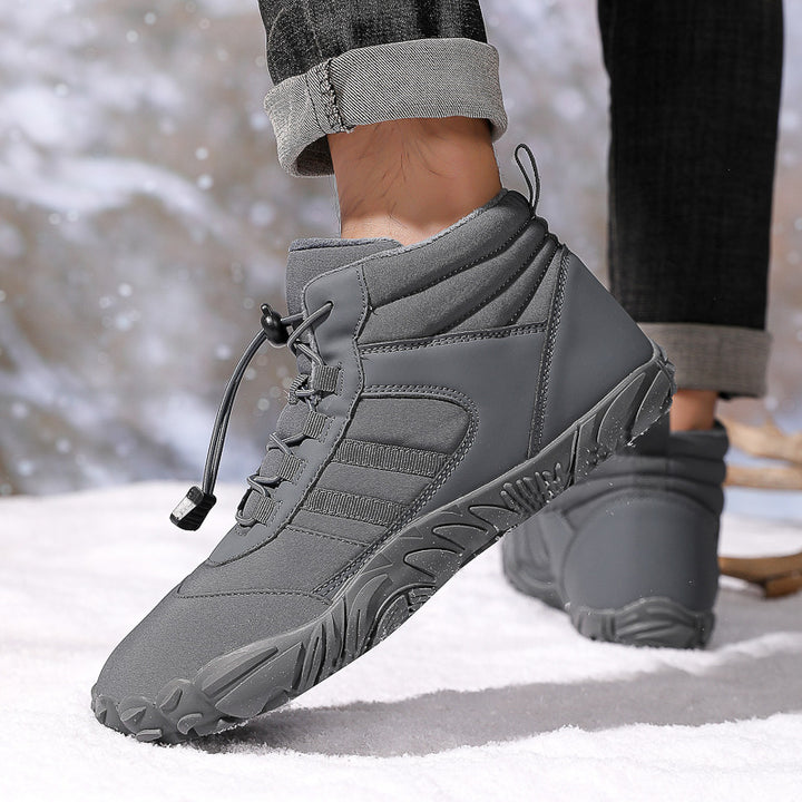 High Top Snow Boots Warm Velvet Hiking Camping Non-Slip Shoes