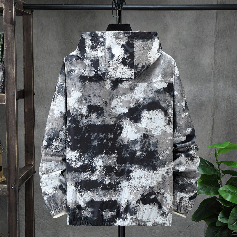 Men’s Camouflage Patchwork Jacket