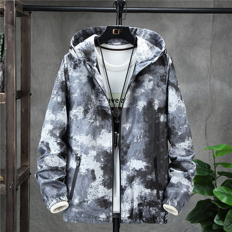 Men’s Camouflage Patchwork Jacket