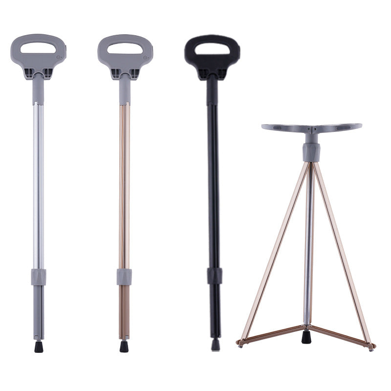 Folding Aluminum Alloy Multi-Function Crutches Trekking Pole