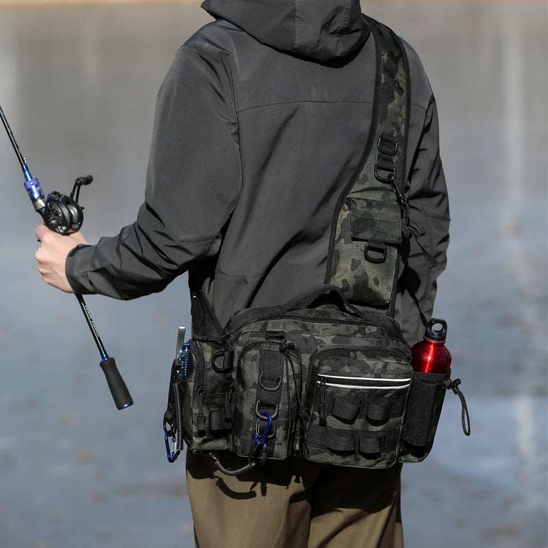 High Capacity Fishing Chest Pack Rod Storage Backpack