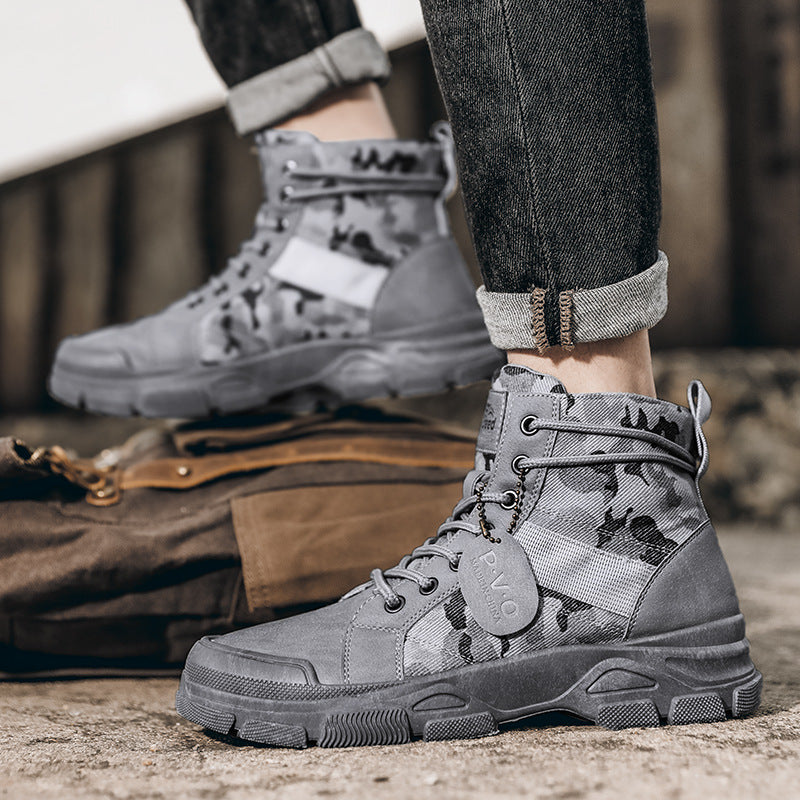 Canvas High Top Retro Outdoor Hiking Boots