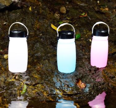 Portable Solar Silicone Lantern USB Rechargeable Waterproof Camping Light