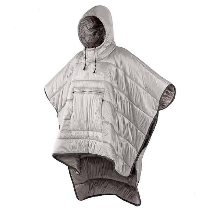 Portable Warm Camping Quilt Wearable Sleeping Bag Cloak