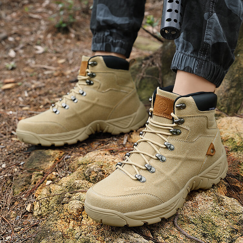 Men's High Top Autumn Winter Plus Size Hiking Boots