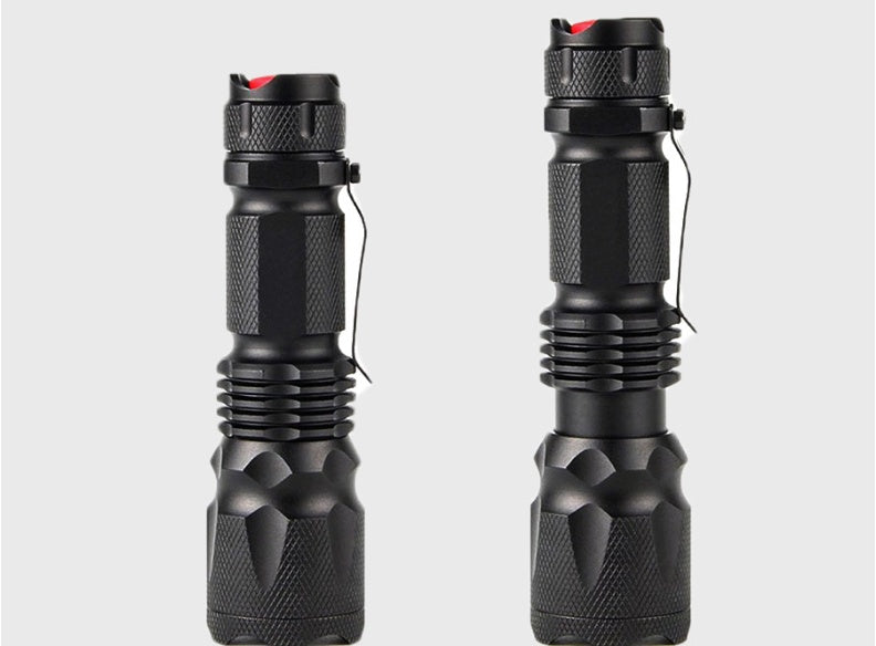 Rechargeable Mini LED Zoom High-Brightness Flashlight