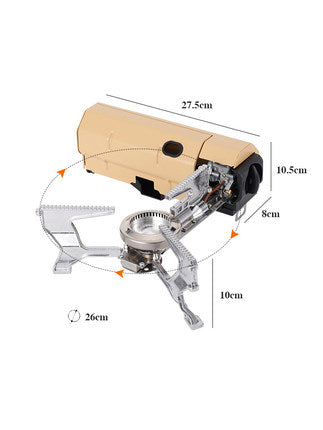 Portable Folding Camping Card Stove Boiling Water Cooker