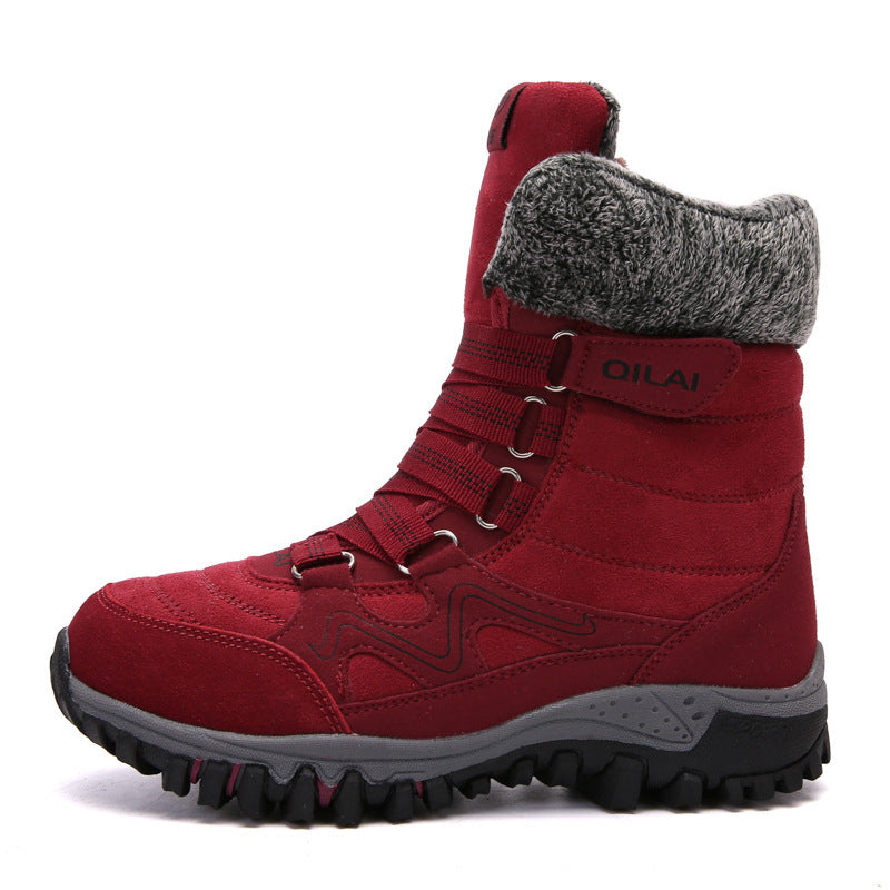 Women’s Winter Snow Ski Hiking Boots Warm Velvet Cotton