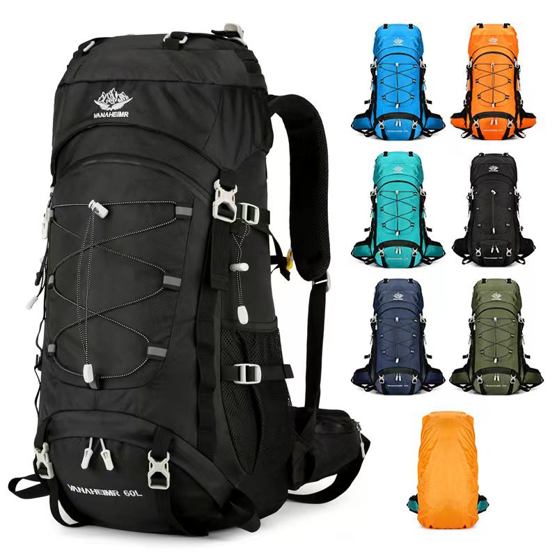 60L Large Capacity Hiking Travel Backpack