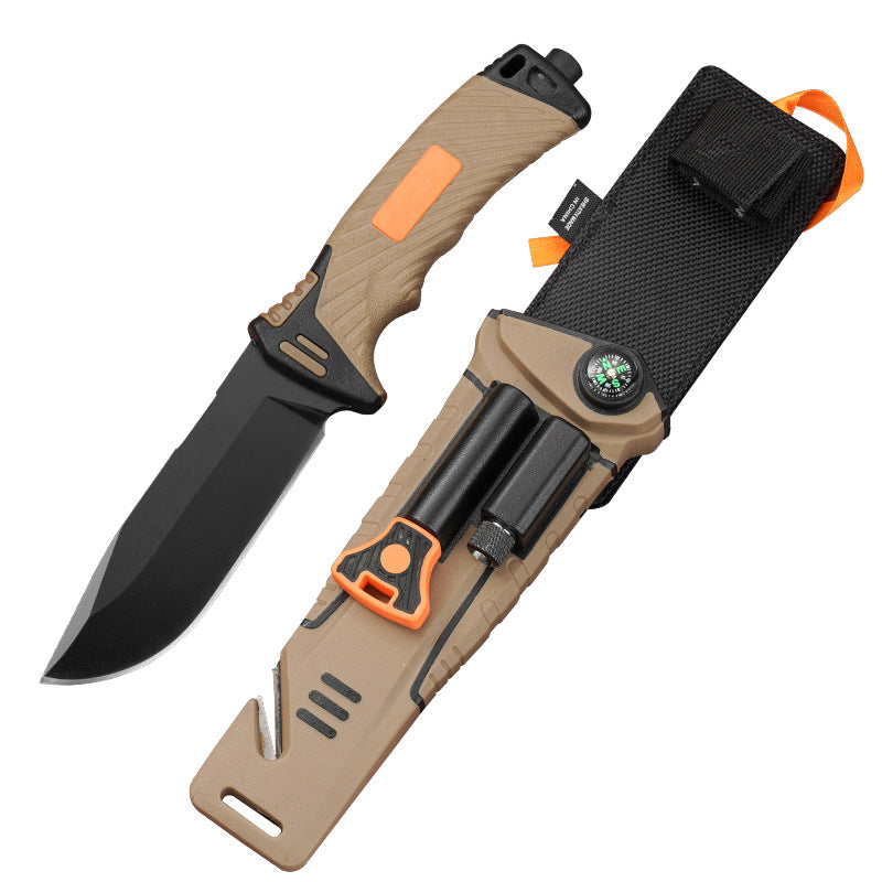 High Hardness Outdoor Tactical Fixed Blade Straight Knife