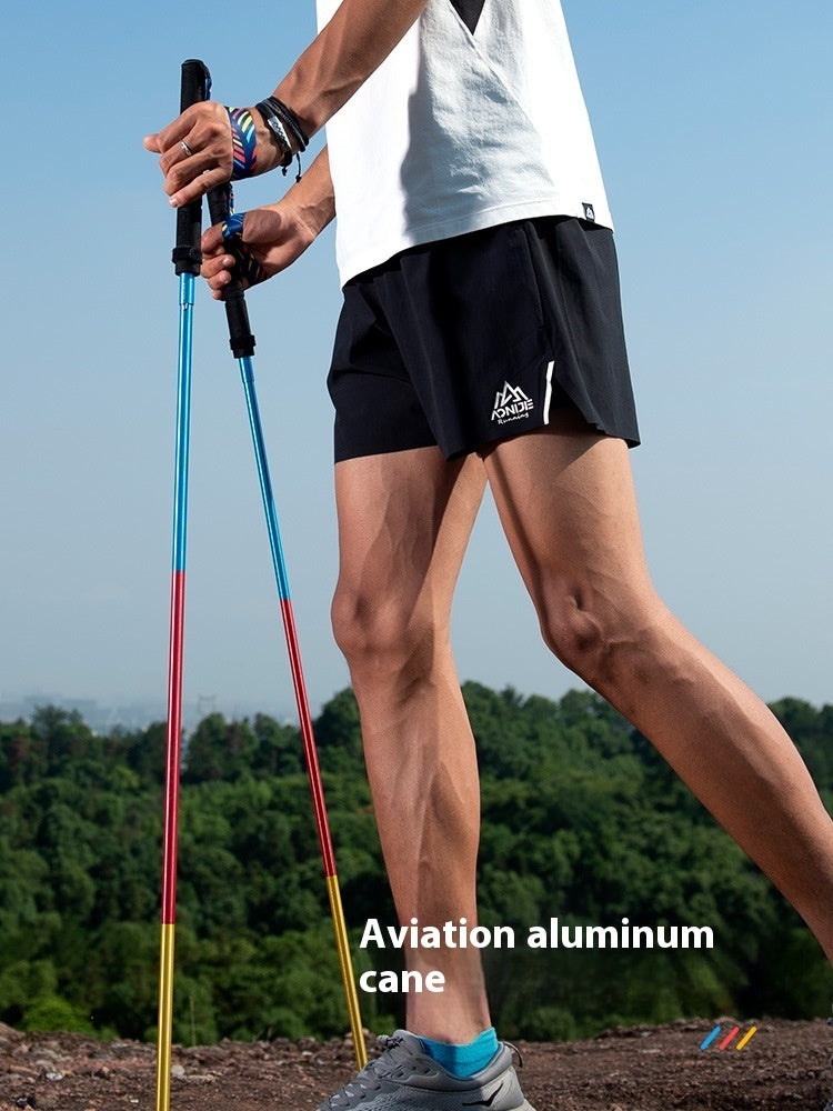 Foldable Carbon Fiber Trekking Pole Off-Road Cane