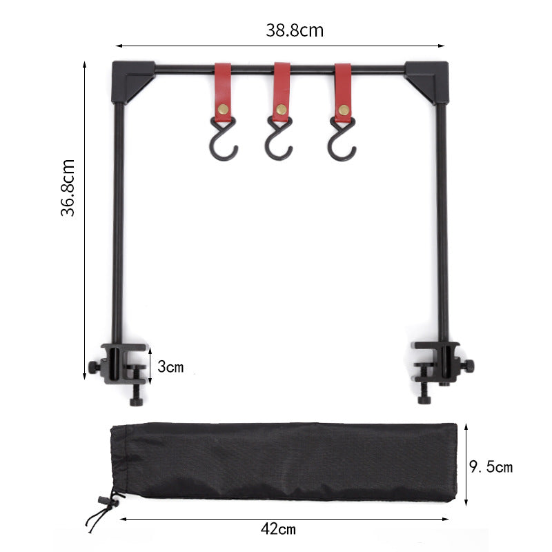 Adjustable Camping Desk Clamp Rack Pot Stove Holder