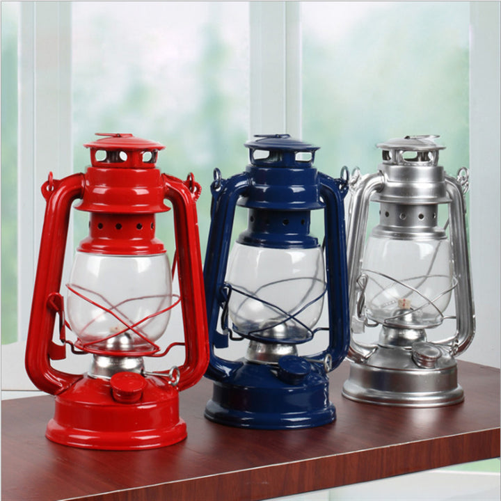 Retro Iron Kerosene Camping Lantern Portable Tent Light