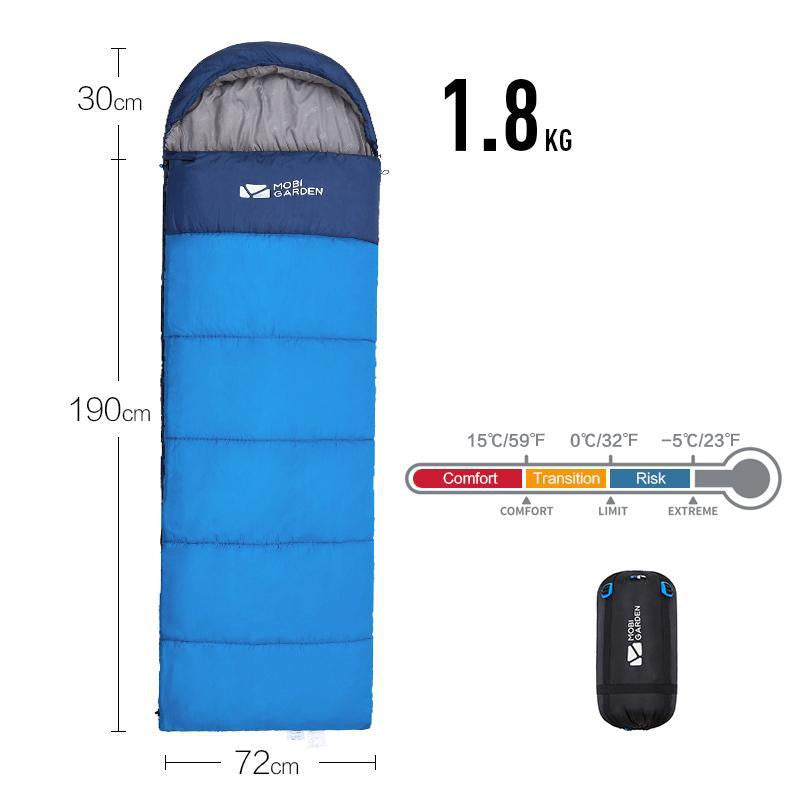 Thickened Mummy Winter Camping Sleeping Bag