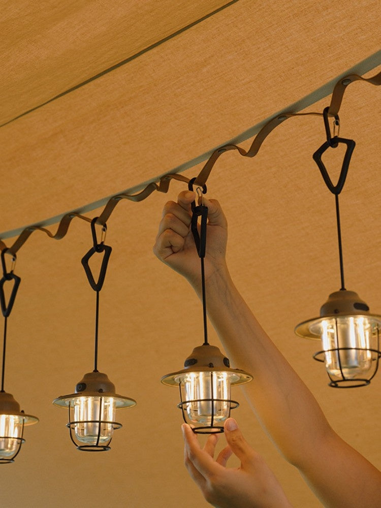 Shanqu Pine Cone Camping Lantern Chandelier Lamp