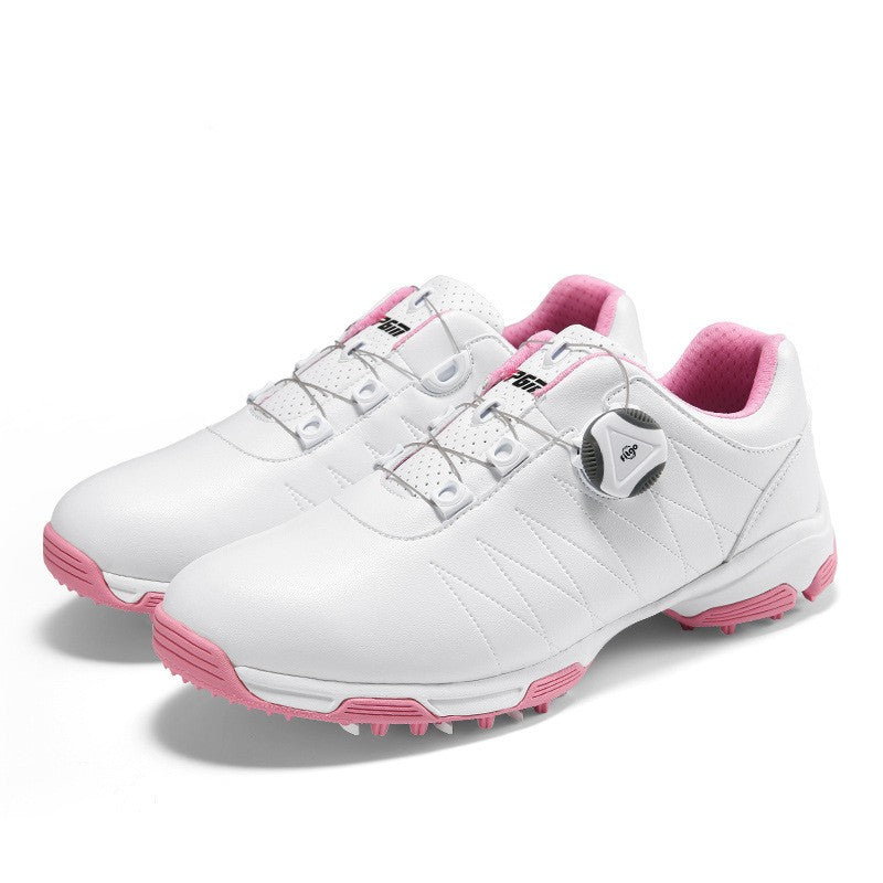 Women's Waterproof Golf Sneakers Anti-Slip Spiked Shoes