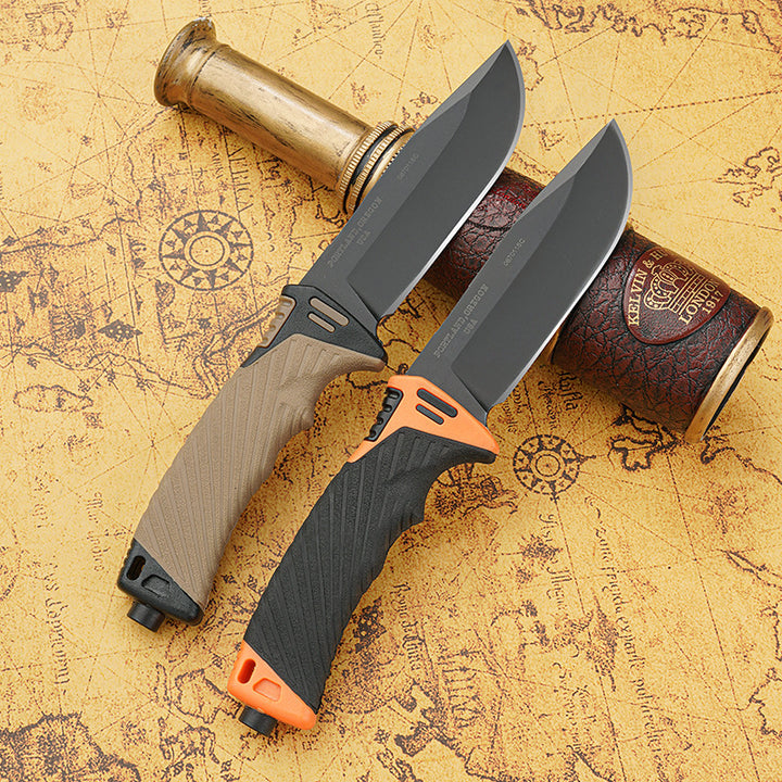 High Hardness Outdoor Tactical Fixed Blade Straight Knife