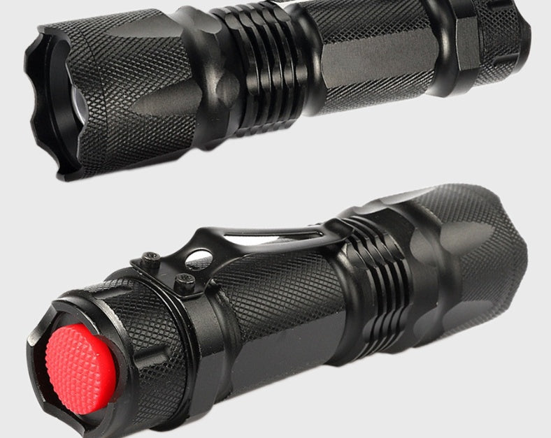 Rechargeable Mini LED Zoom High-Brightness Flashlight