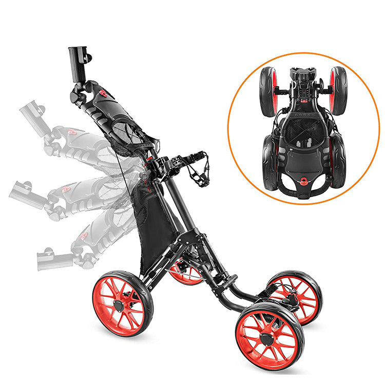 Foldable 4 Wheel Golf Trolley
