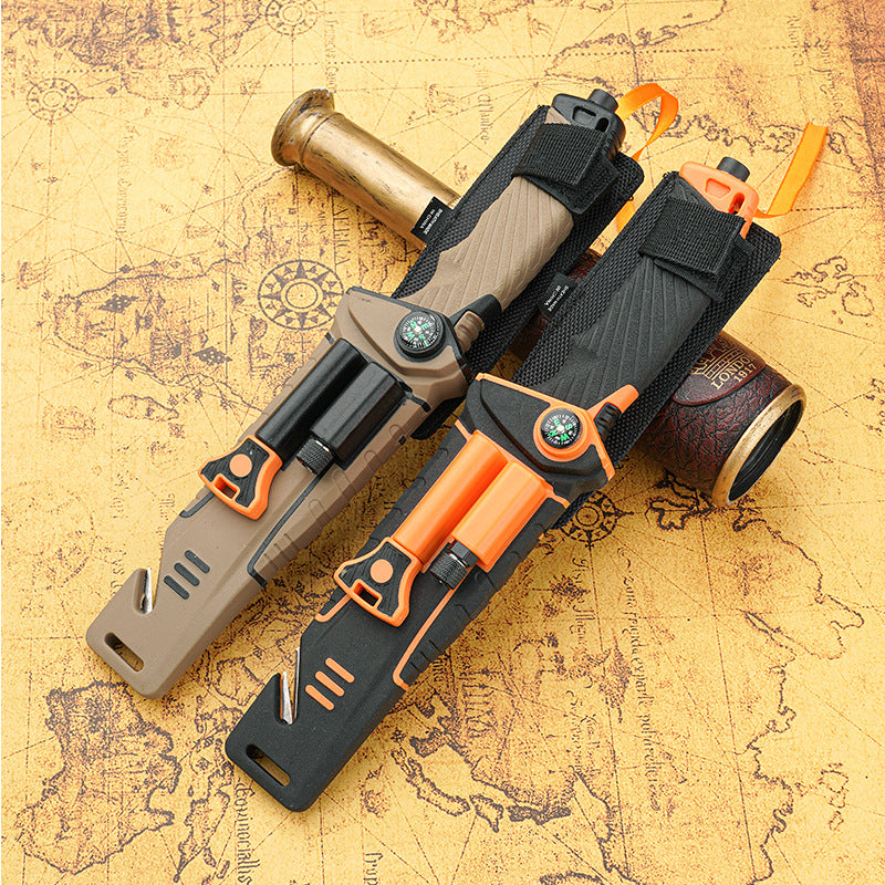 High Hardness Outdoor Tactical Fixed Blade Straight Knife