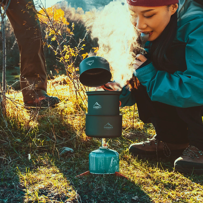 Widesea Heat-Collecting Outdoor Camping Cookware Set