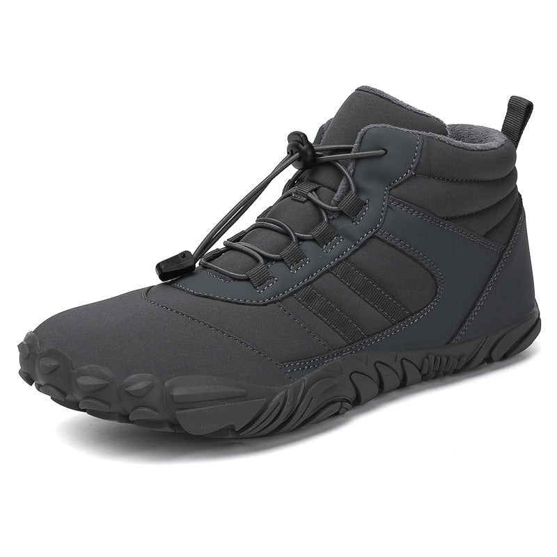 High Top Snow Boots Warm Velvet Hiking Camping Non-Slip Shoes