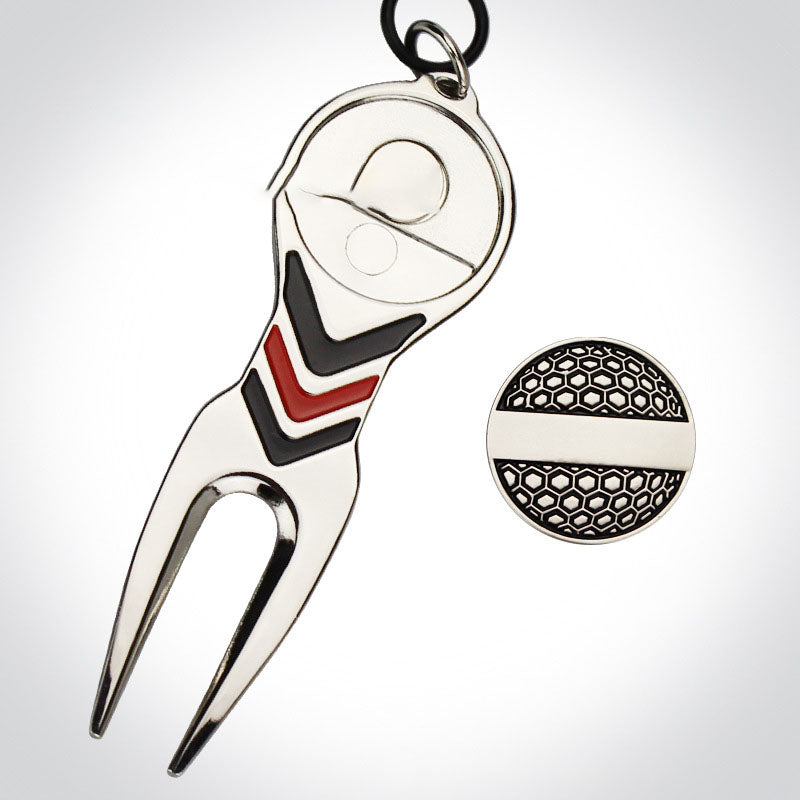 Golf Green Fork With Ball Marker Accessories