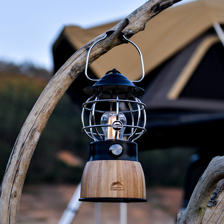 Retro Portable Hanging Camping Lantern Tent Light