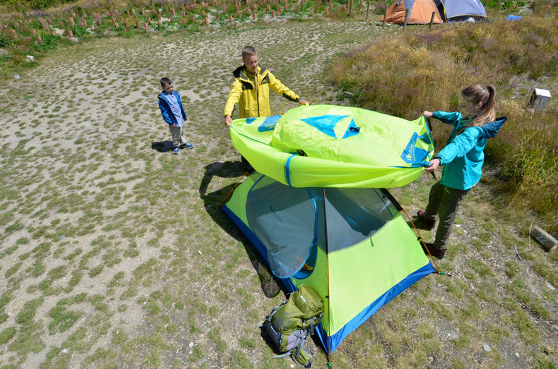 Double Aluminum Pole Outdoor Camping Tent