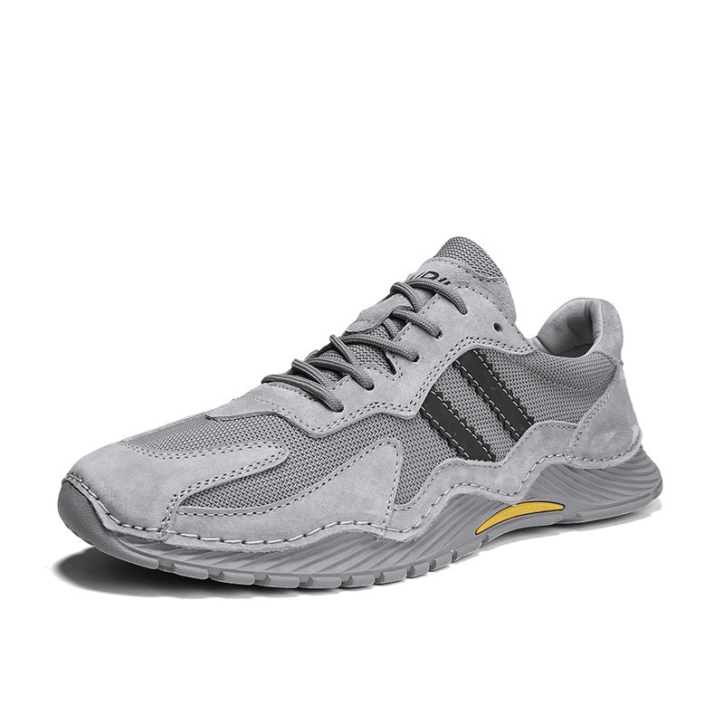 Men’s Low Top Lace-Up Hiking Boots Platform Shoes