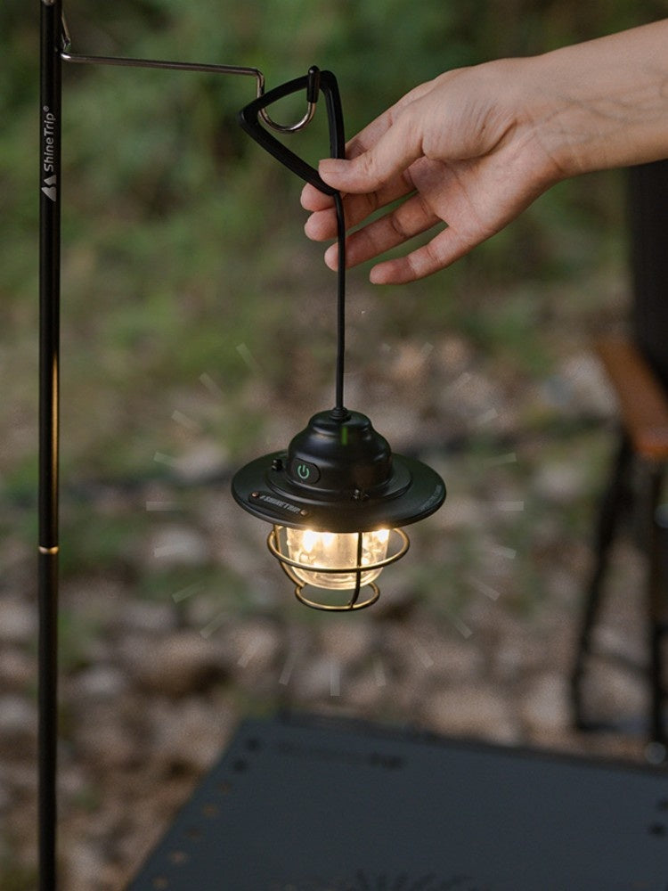 Shanqu Pine Cone Camping Lantern Chandelier Lamp