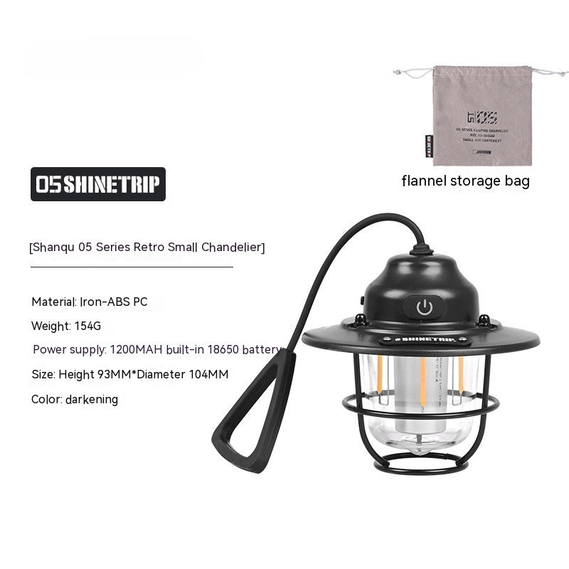 Shanqu Pine Cone Camping Lantern Chandelier Lamp