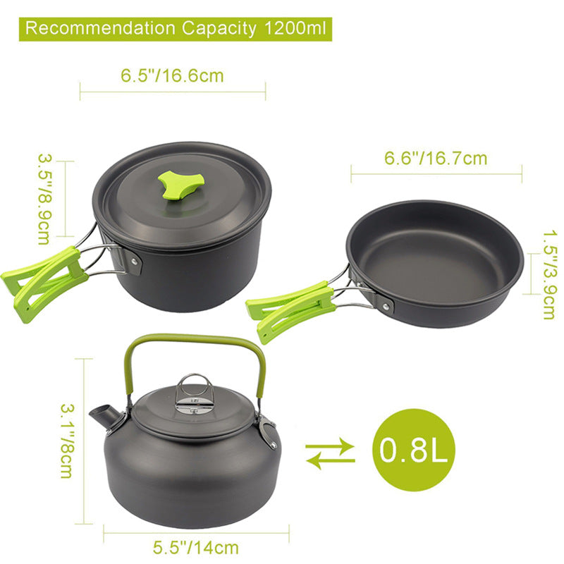 Folding Mini Camping Cookware Pot Set