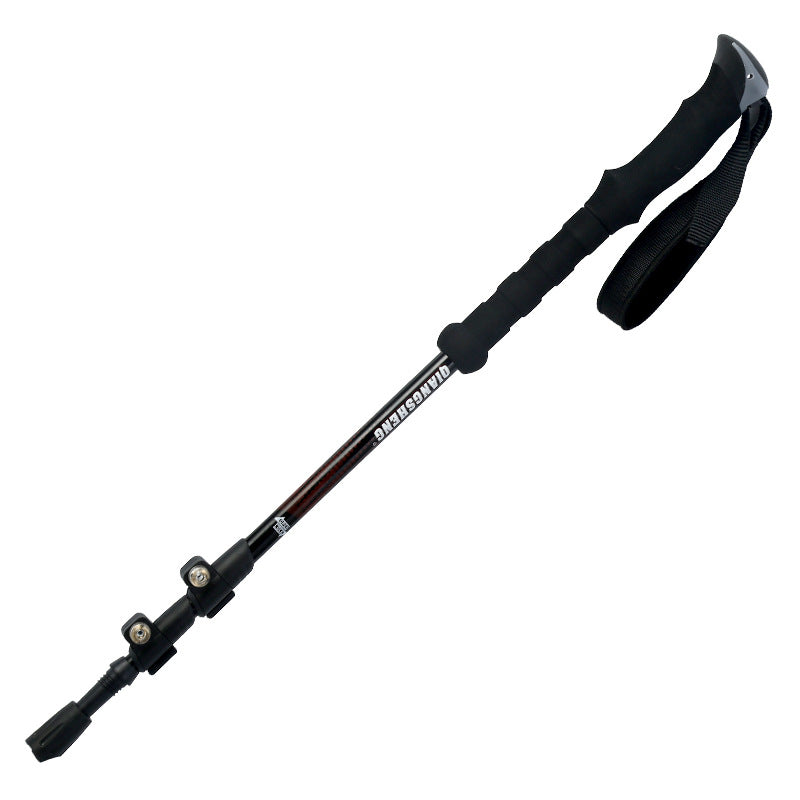Telescopic Trekking Pole Outer Lock Straight Handle