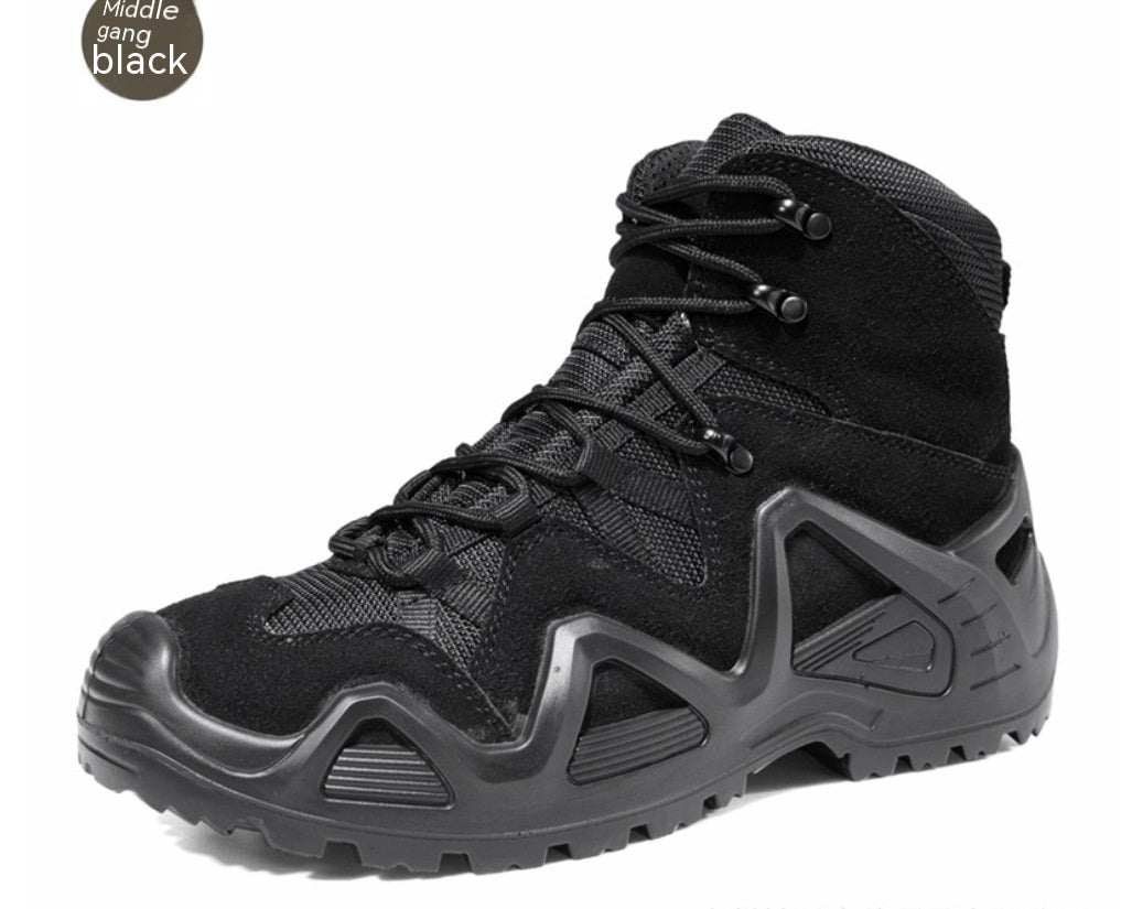 Mid Top High Top Military Combat Hiking Training Boots