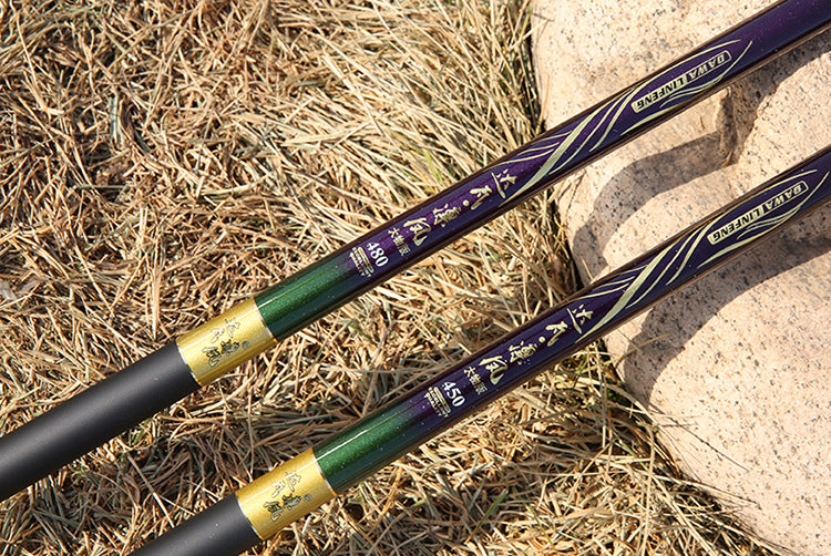 High Carbon Lightweight Hard Fishing Rod Black Pit Short Pitch