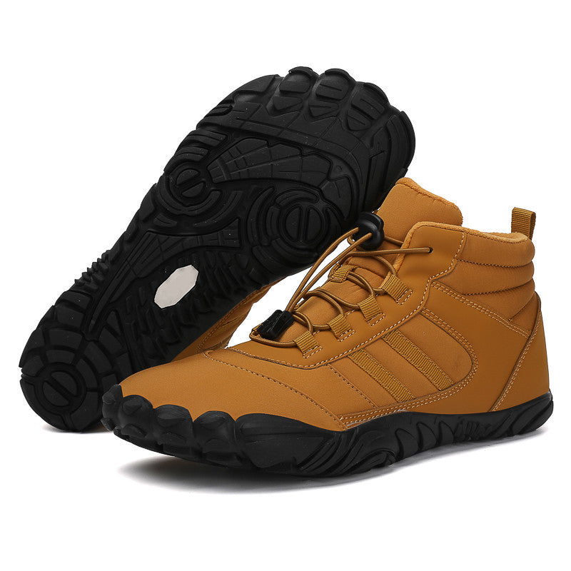 High Top Snow Boots Warm Velvet Hiking Camping Non-Slip Shoes